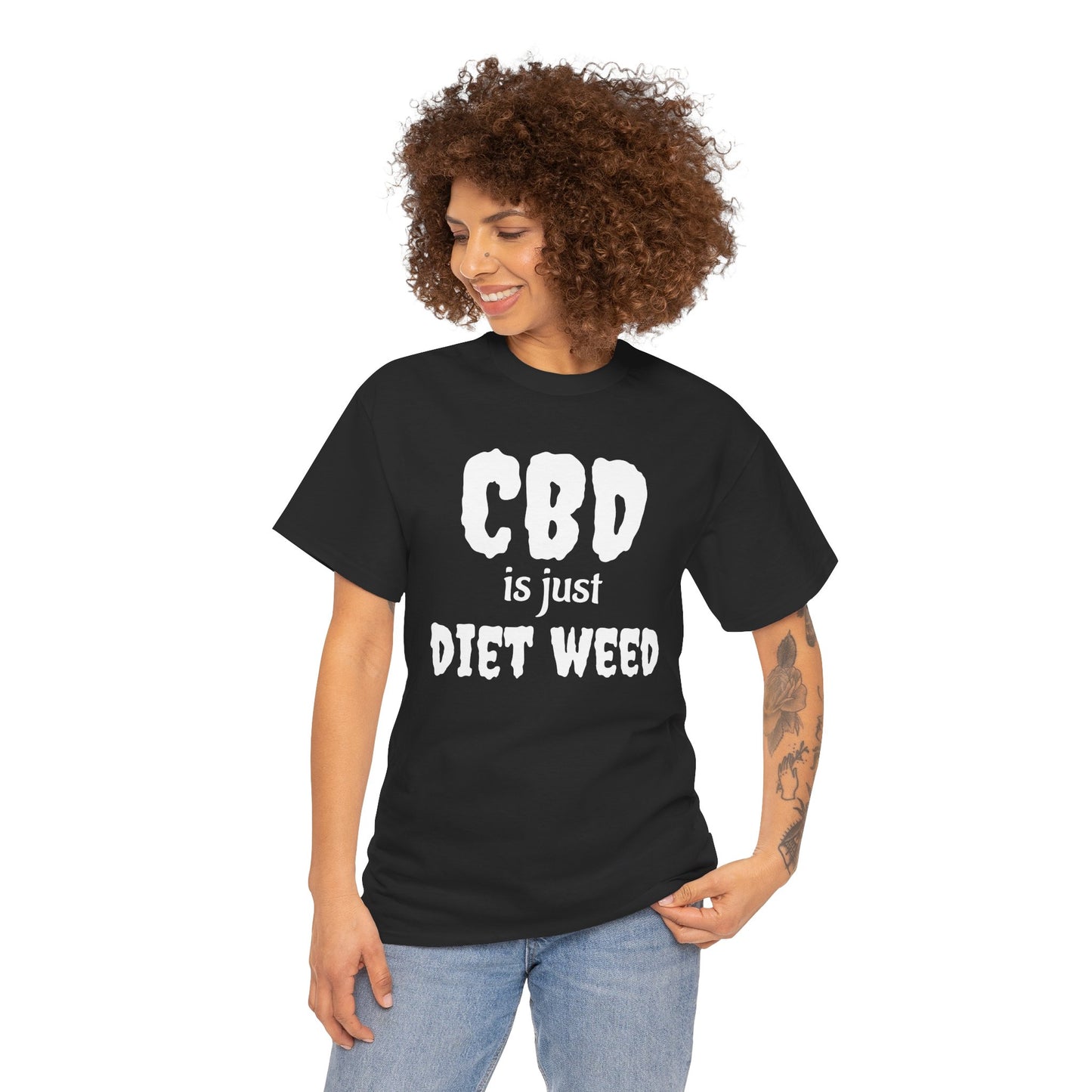 Funny CBD Diet Weed Tee, Unisex Cotton T-Shirt, Humorous Gift for Him/Her, Perfect for Casual Outings, Gifts for Friends
