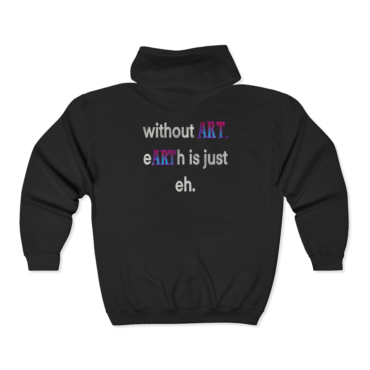 No Drama Tattoos Zip-Up Hoodie, Trendy Sweatshirt for Everyday Style, Perfect Gift for Nature Lovers, Ideal for Casual Outings, Unique Apparel