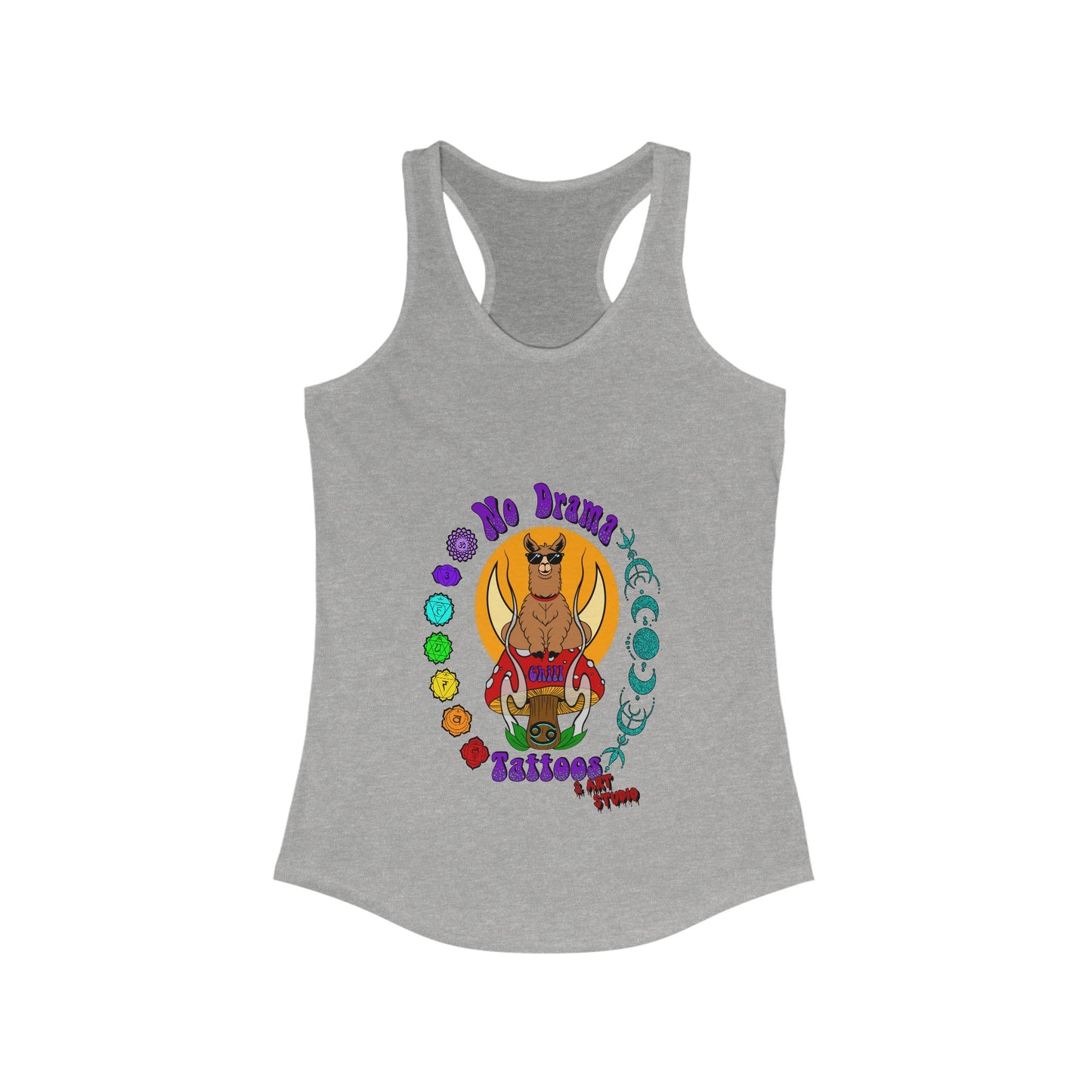 No Drama Tattoos Racerback Tank Top Shirt