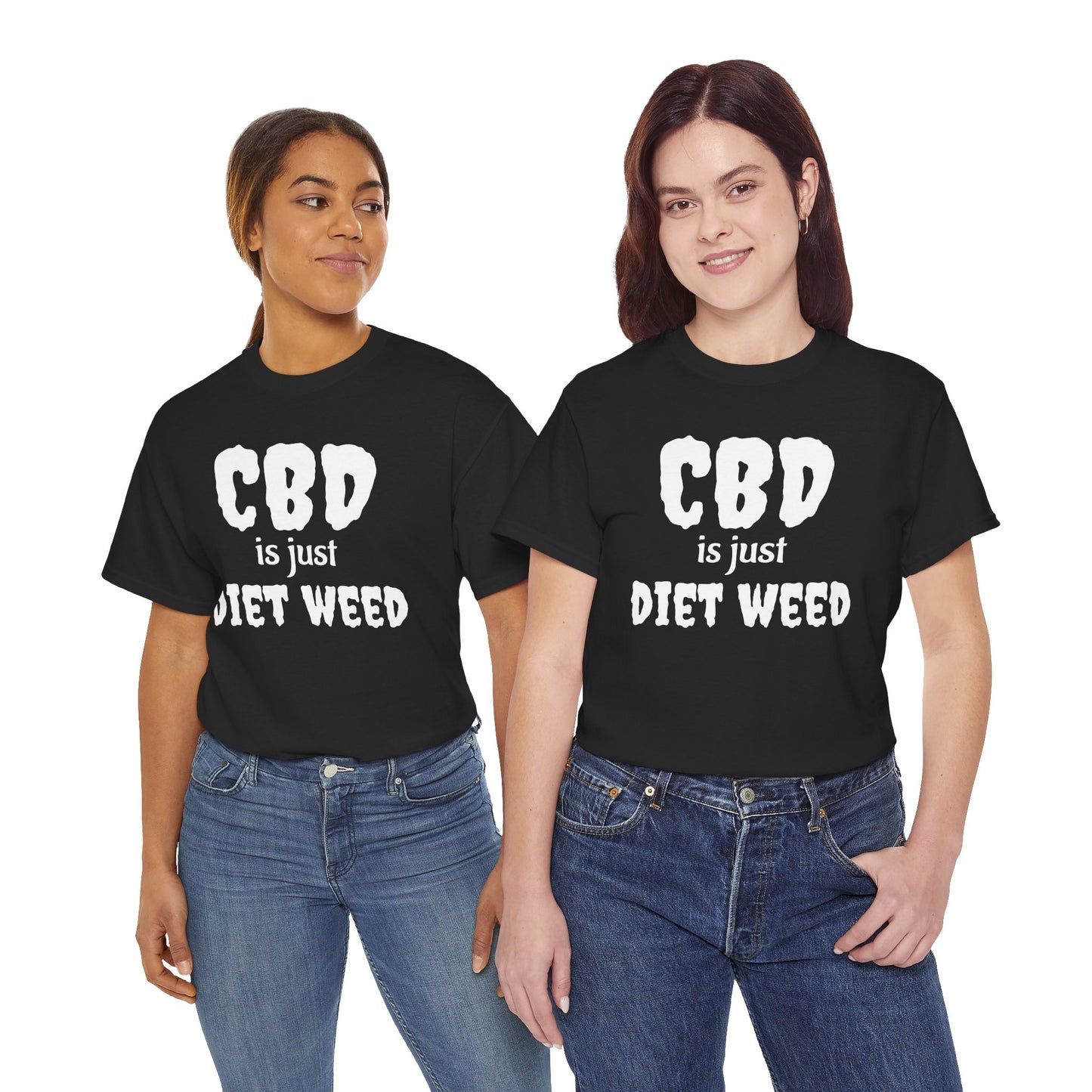 Funny CBD Diet Weed Tee, Unisex Cotton T-Shirt, Humorous Gift for Him/Her, Perfect for Casual Outings, Gifts for Friends