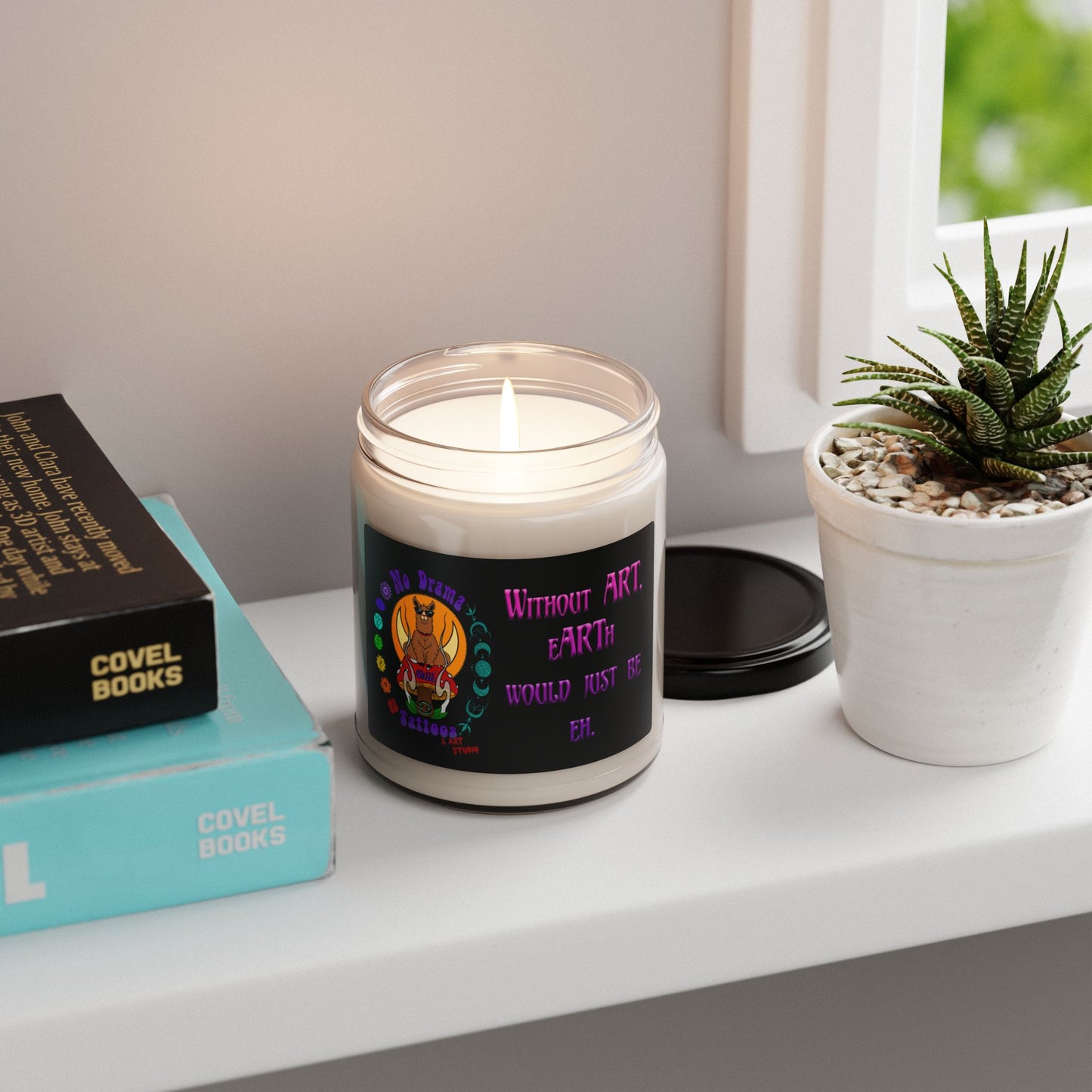 Artistic Scented Soy Candle, Relaxing Home Fragrance, Unique Gift for Art Lovers, Eco-Friendly Candles, Birthday & Holiday Decor