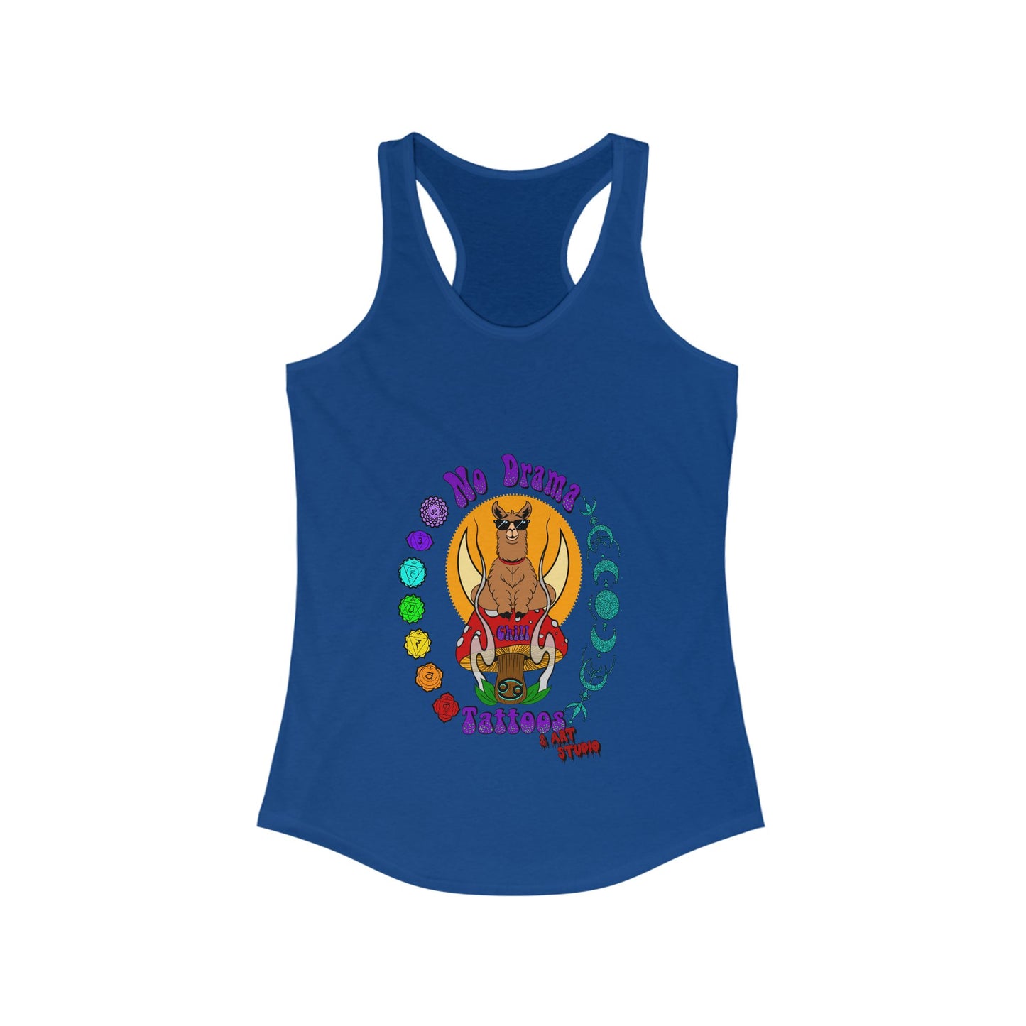 No Drama Tattoos Racerback Tank Top Shirt