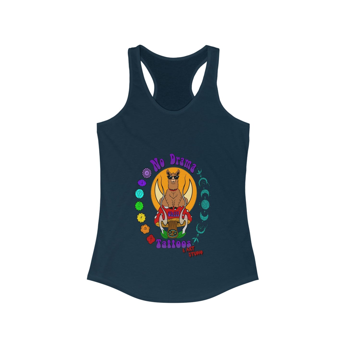No Drama Tattoos Racerback Tank Top Shirt