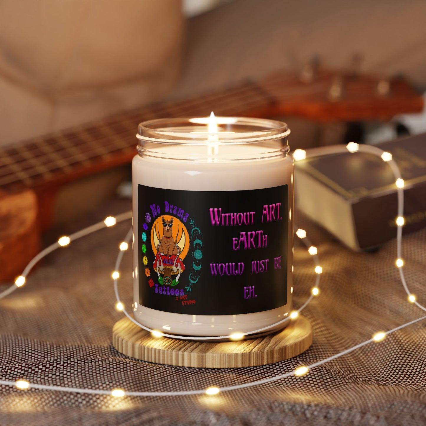 Artistic Scented Soy Candle, Relaxing Home Fragrance, Unique Gift for Art Lovers, Eco-Friendly Candles, Birthday & Holiday Decor