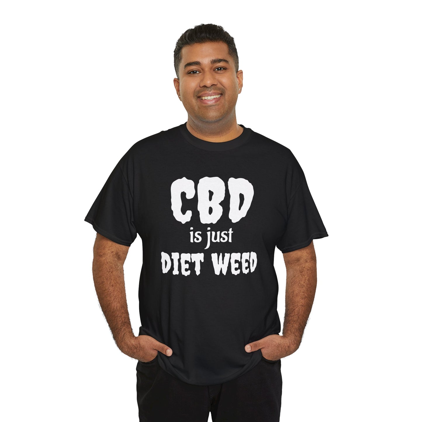 Funny CBD Diet Weed Tee, Unisex Cotton T-Shirt, Humorous Gift for Him/Her, Perfect for Casual Outings, Gifts for Friends