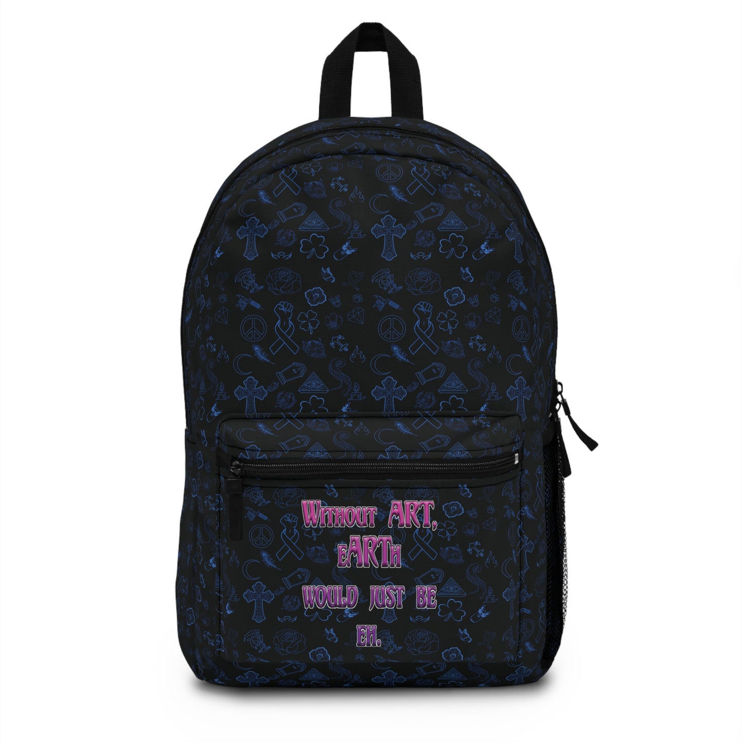 No Drama Tattoos, Tattoo Flash Sheet Backpack - Perfect for School, Travel, or Everyday Use | Cute Gift for Students, Kids, and Adventurers