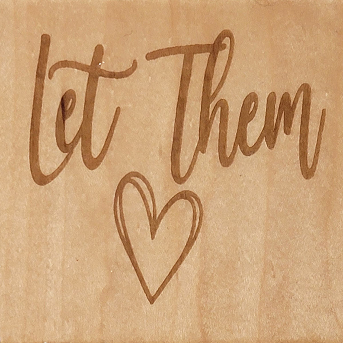 Handcrafted 4x4 Wooden Drink Coasters with Laser-Etched Hand-Drawn Designs