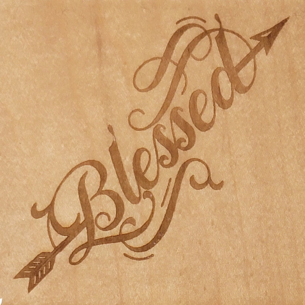 Handcrafted 4x4 Wooden Drink Coasters with Laser-Etched Hand-Drawn Designs