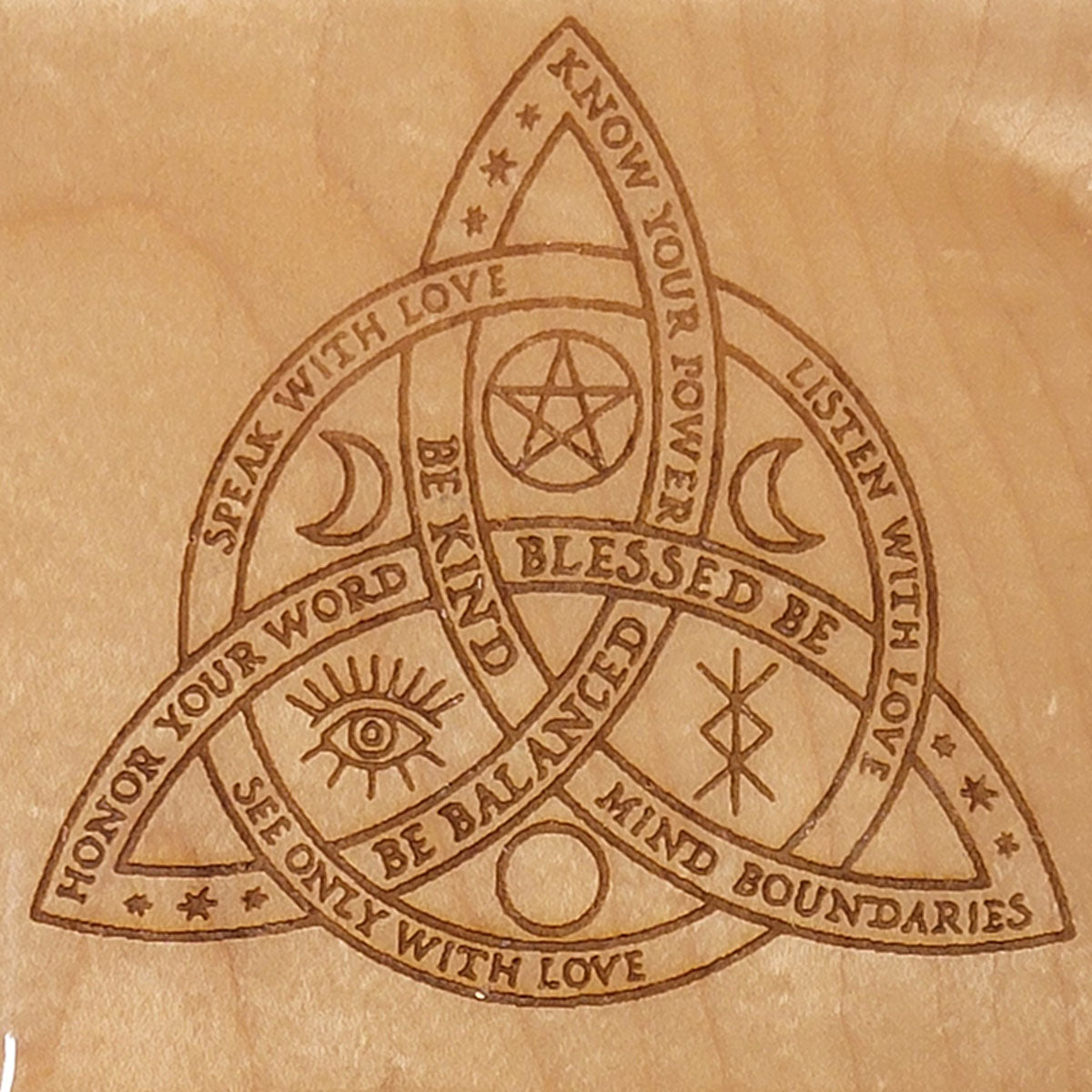 Handcrafted 4x4 Wooden Drink Coasters with Laser-Etched Hand-Drawn Designs
