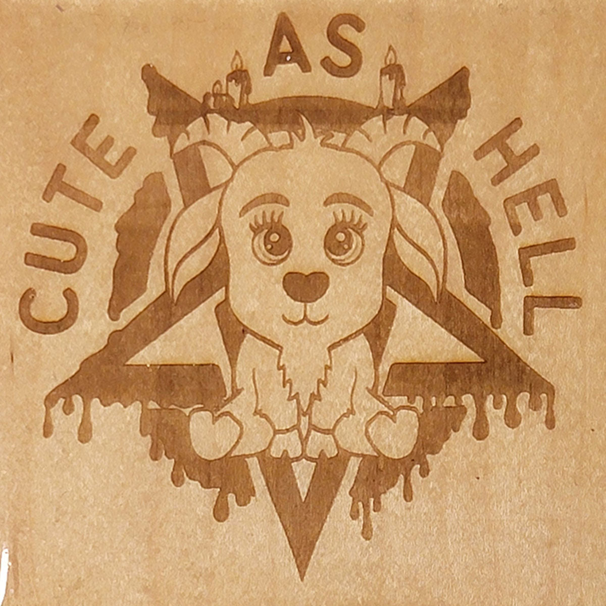 Handcrafted 4x4 Wooden Drink Coasters with Laser-Etched Hand-Drawn Designs