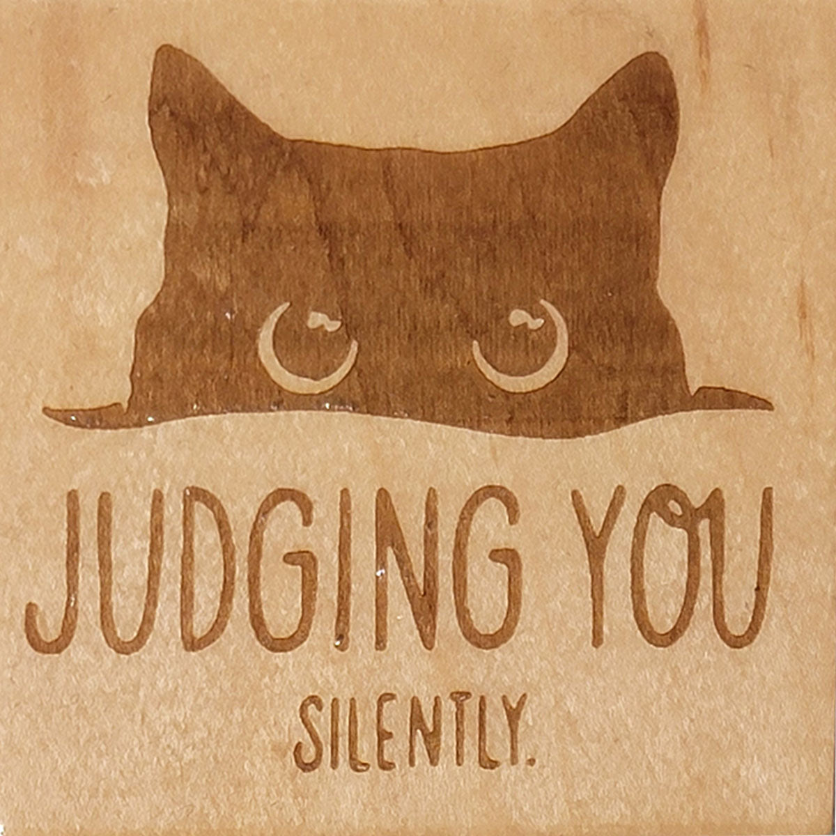 Handcrafted 4x4 Wooden Drink Coasters with Laser-Etched Hand-Drawn Designs