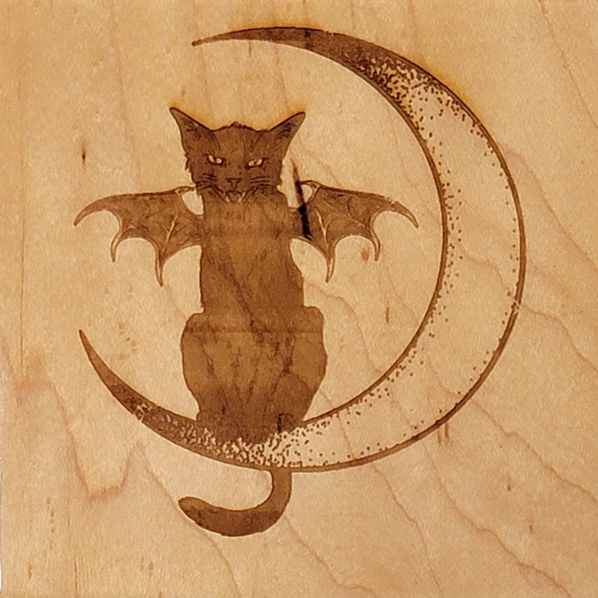 Handcrafted 4x4 Wooden Drink Coasters with Laser-Etched Hand-Drawn Designs