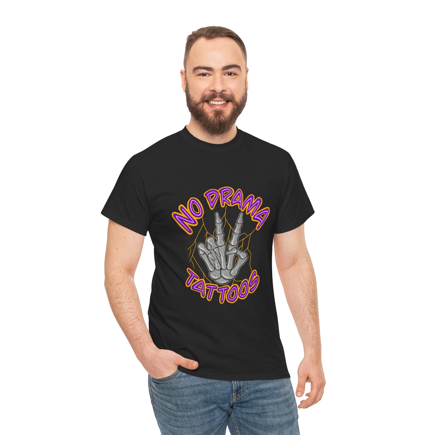 No Drama Tattoos Tee | Unisex Heavy Cotton Tee for Tattoo Lovers, Gift for Artists, Casual Wear, Tattoo Convention Apparel, Unique [...]