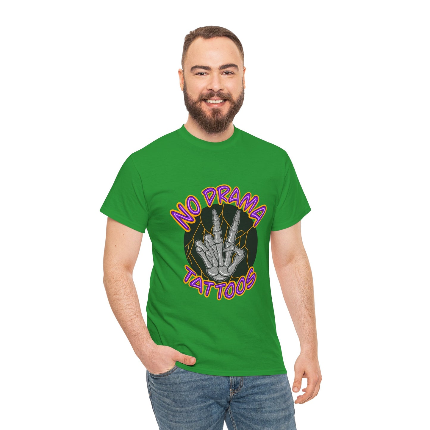 No Drama Tattoos Tee | Unisex Heavy Cotton Tee for Tattoo Lovers, Gift for Artists, Casual Wear, Tattoo Convention Apparel, Unique [...]