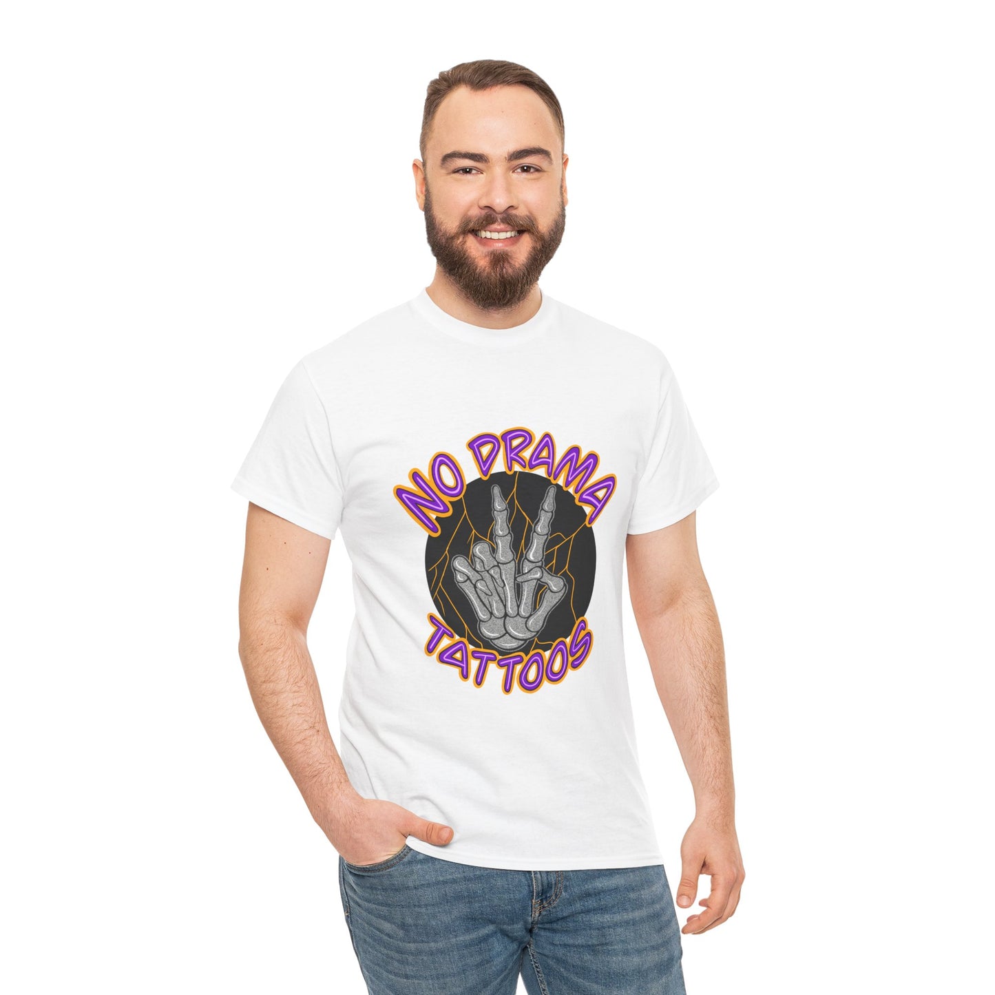 No Drama Tattoos Tee | Unisex Heavy Cotton Tee for Tattoo Lovers, Gift for Artists, Casual Wear, Tattoo Convention Apparel, Unique [...]