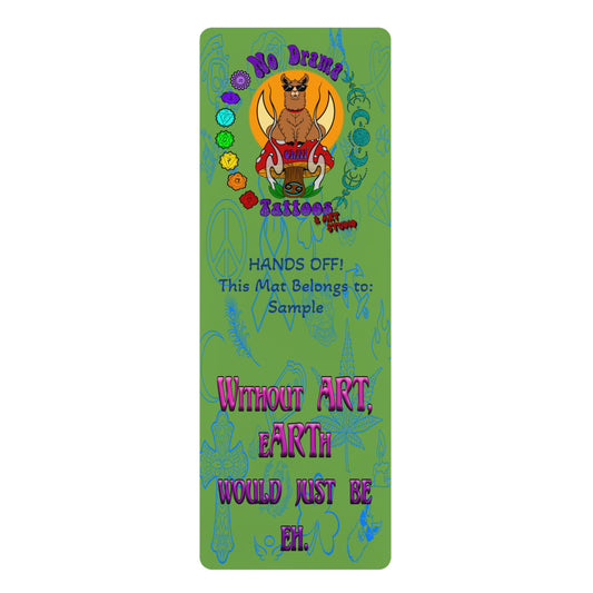No Drama Tattoos Rubber Yoga Mat