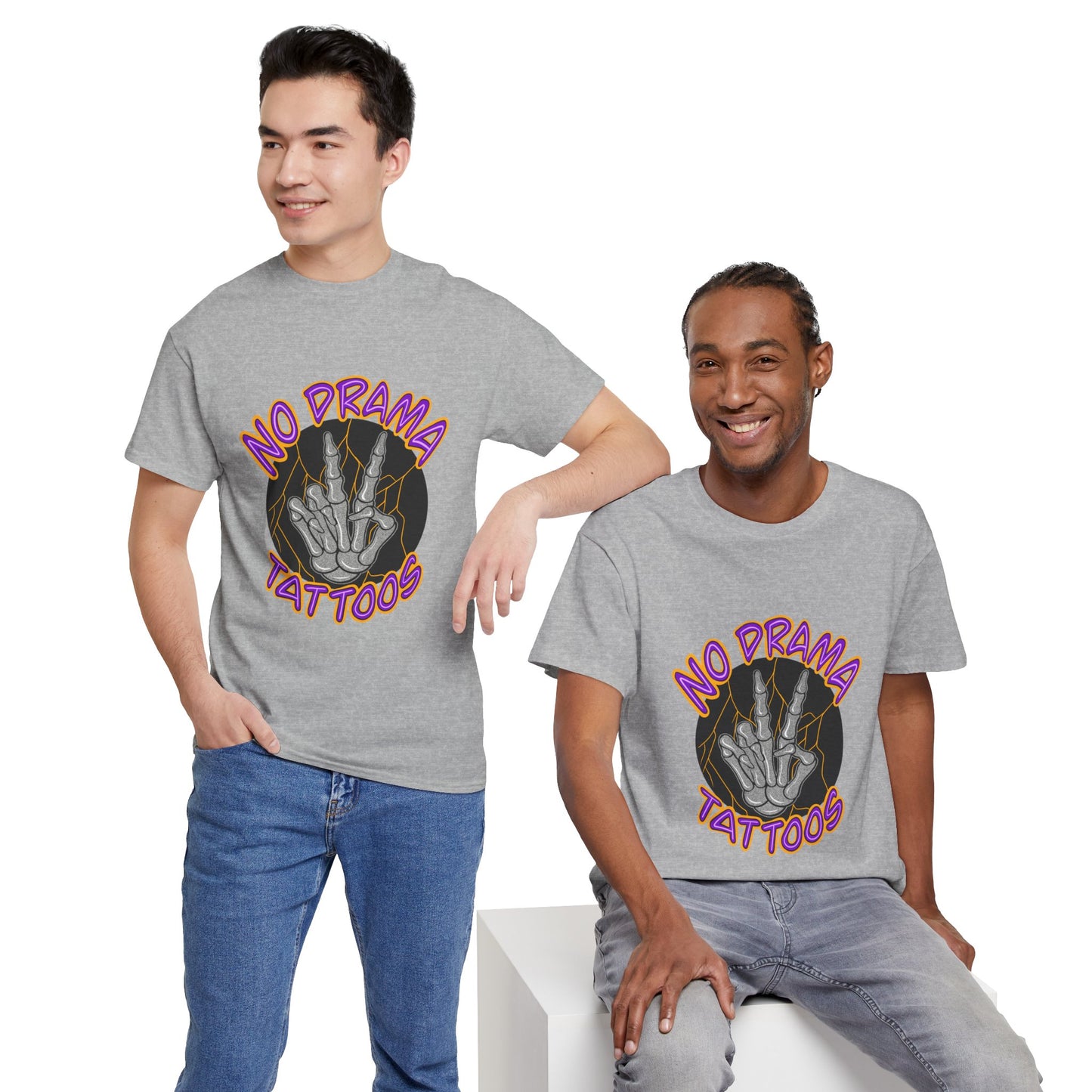 No Drama Tattoos Tee | Unisex Heavy Cotton Tee for Tattoo Lovers, Gift for Artists, Casual Wear, Tattoo Convention Apparel, Unique [...]