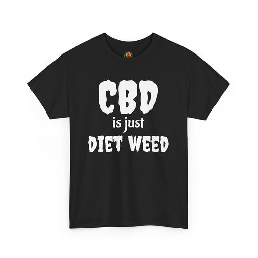 Funny CBD Diet Weed Tee, Unisex Cotton T-Shirt, Humorous Gift for Him/Her, Perfect for Casual Outings, Gifts for Friends