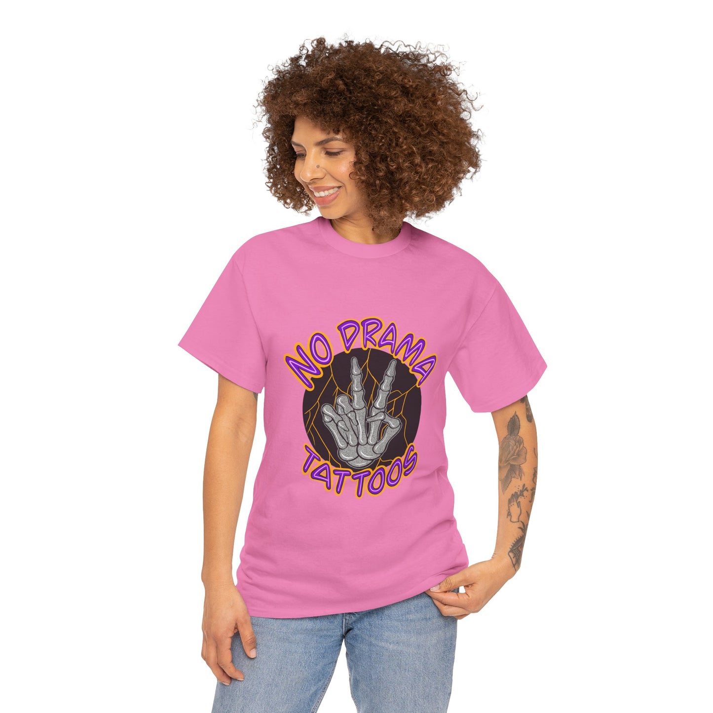 No Drama Tattoos Tee | Unisex Heavy Cotton Tee for Tattoo Lovers, Gift for Artists, Casual Wear, Tattoo Convention Apparel, Unique [...]