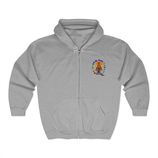 No Drama Tattoos Zip Hoodie - Comfortable Wear for Creatives, Perfect for Gift Giving, Art Lovers, and Casual Outings