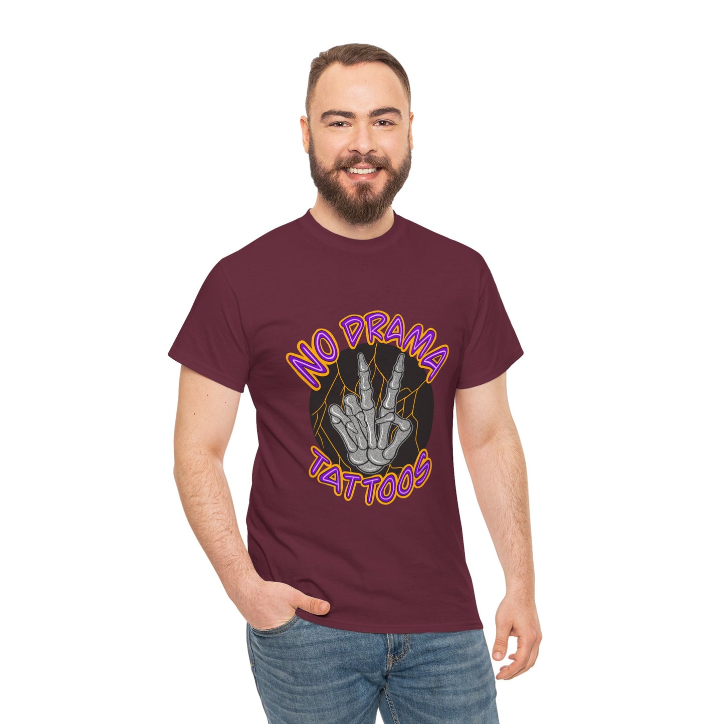No Drama Tattoos Tee | Unisex Heavy Cotton Tee for Tattoo Lovers, Gift for Artists, Casual Wear, Tattoo Convention Apparel, Unique [...]