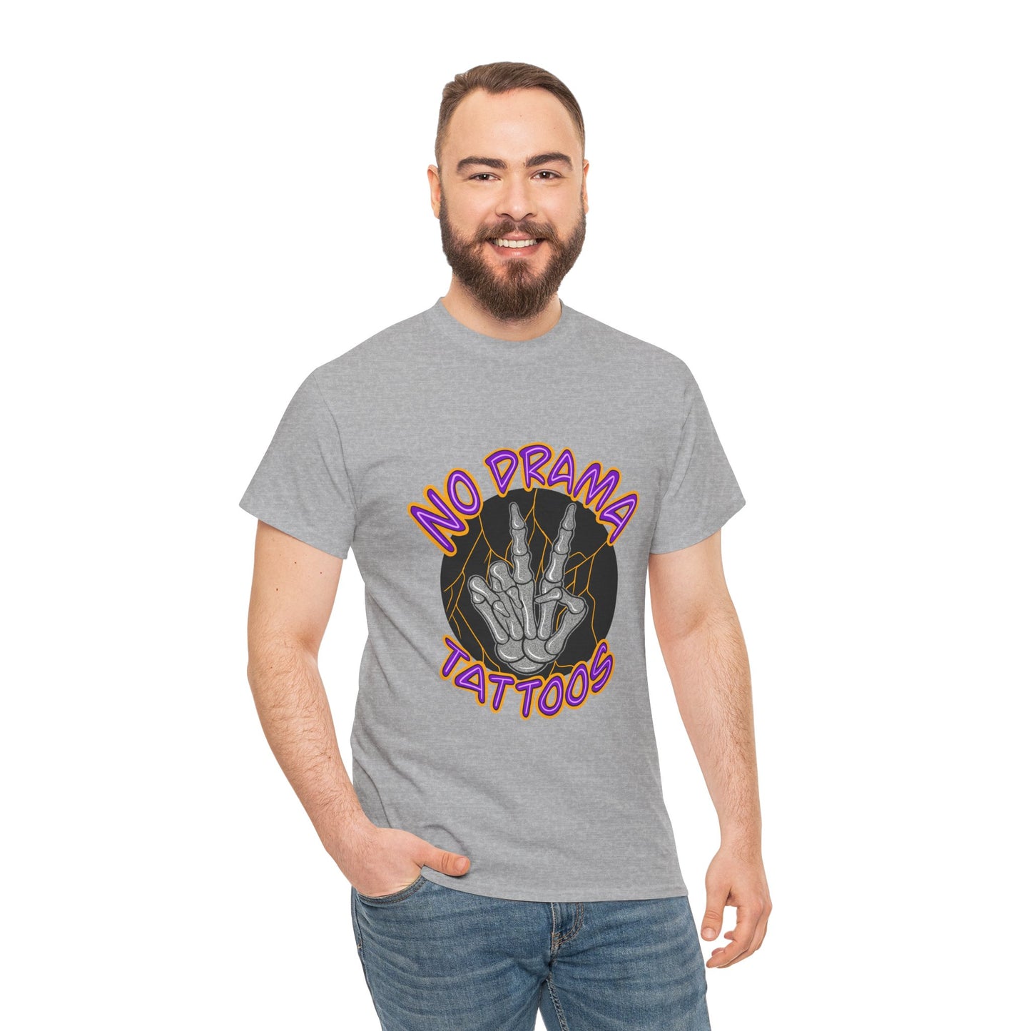 No Drama Tattoos Tee | Unisex Heavy Cotton Tee for Tattoo Lovers, Gift for Artists, Casual Wear, Tattoo Convention Apparel, Unique [...]