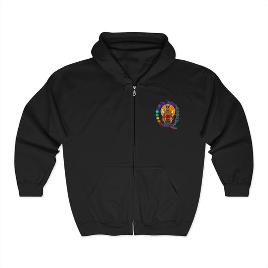 No Drama Tattoos Zip Hoodie - Comfortable Wear for Creatives, Perfect for Gift Giving, Art Lovers, and Casual Outings