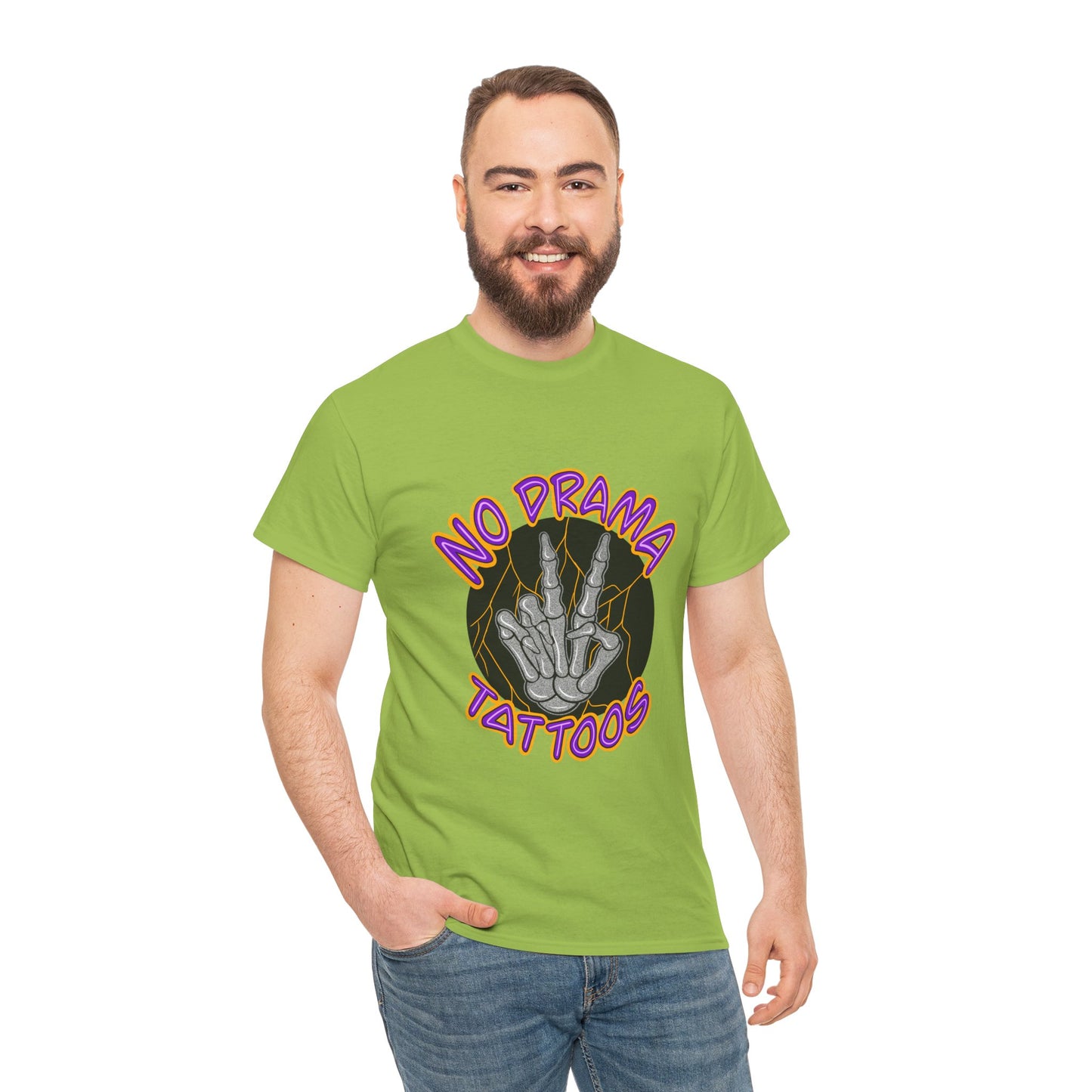 No Drama Tattoos Tee | Unisex Heavy Cotton Tee for Tattoo Lovers, Gift for Artists, Casual Wear, Tattoo Convention Apparel, Unique [...]