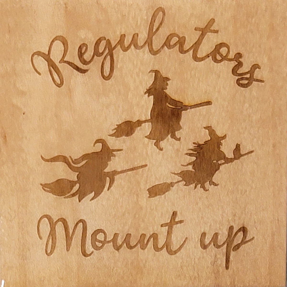 Handcrafted 4x4 Wooden Drink Coasters with Laser-Etched Hand-Drawn Designs